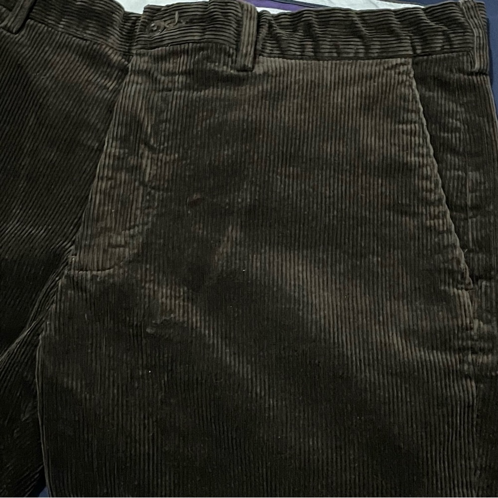 Polo Ralph Lauren Men’s Preston 36x32 (35x31) Corduroy Pants Brown Preppy - Picture 5 of 16